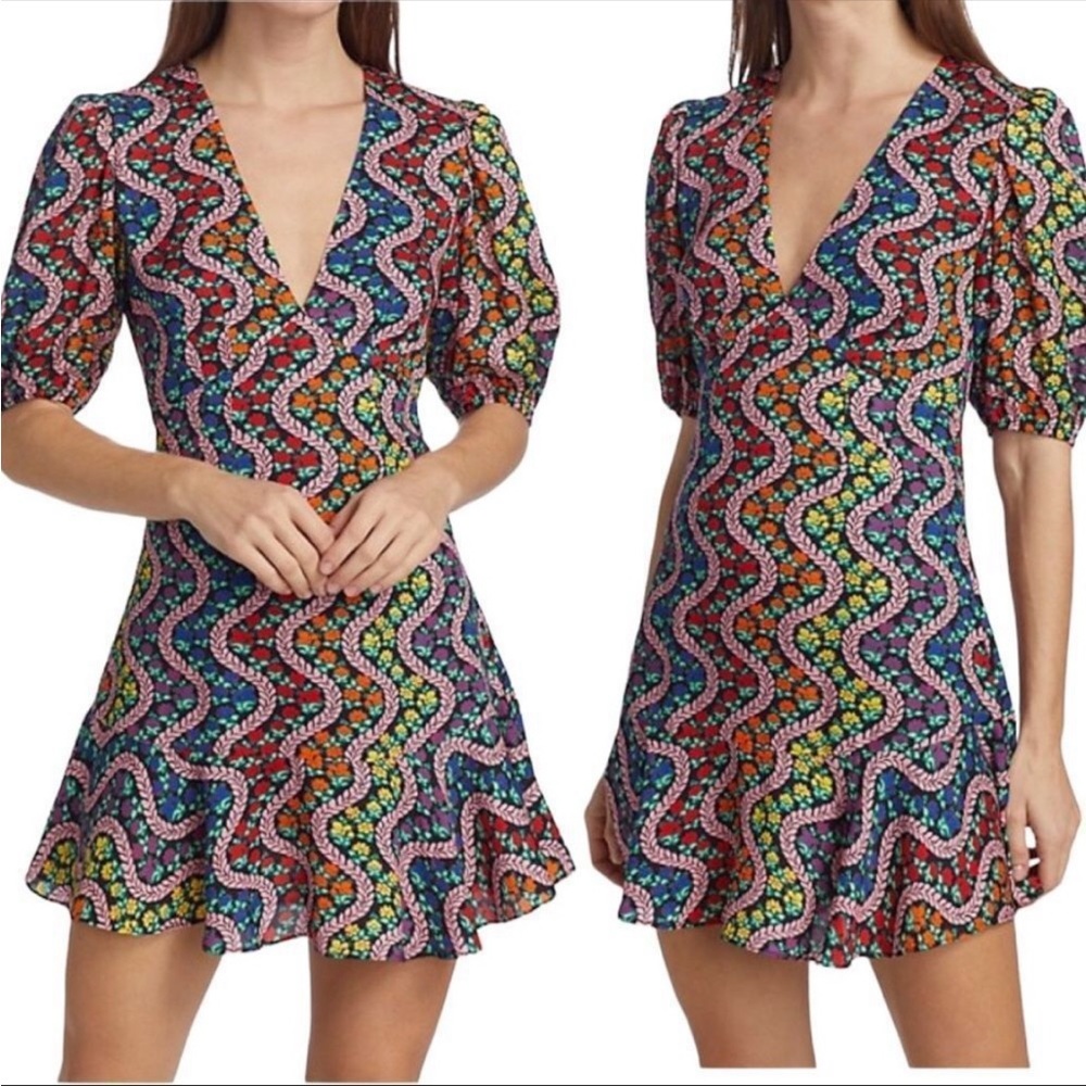 Rhode rainbow mini dress